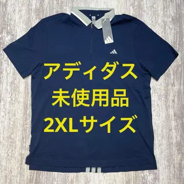 아디다스 골프웨어 반팔 하프 지퍼 셔츠 2XL 사이즈 네이비