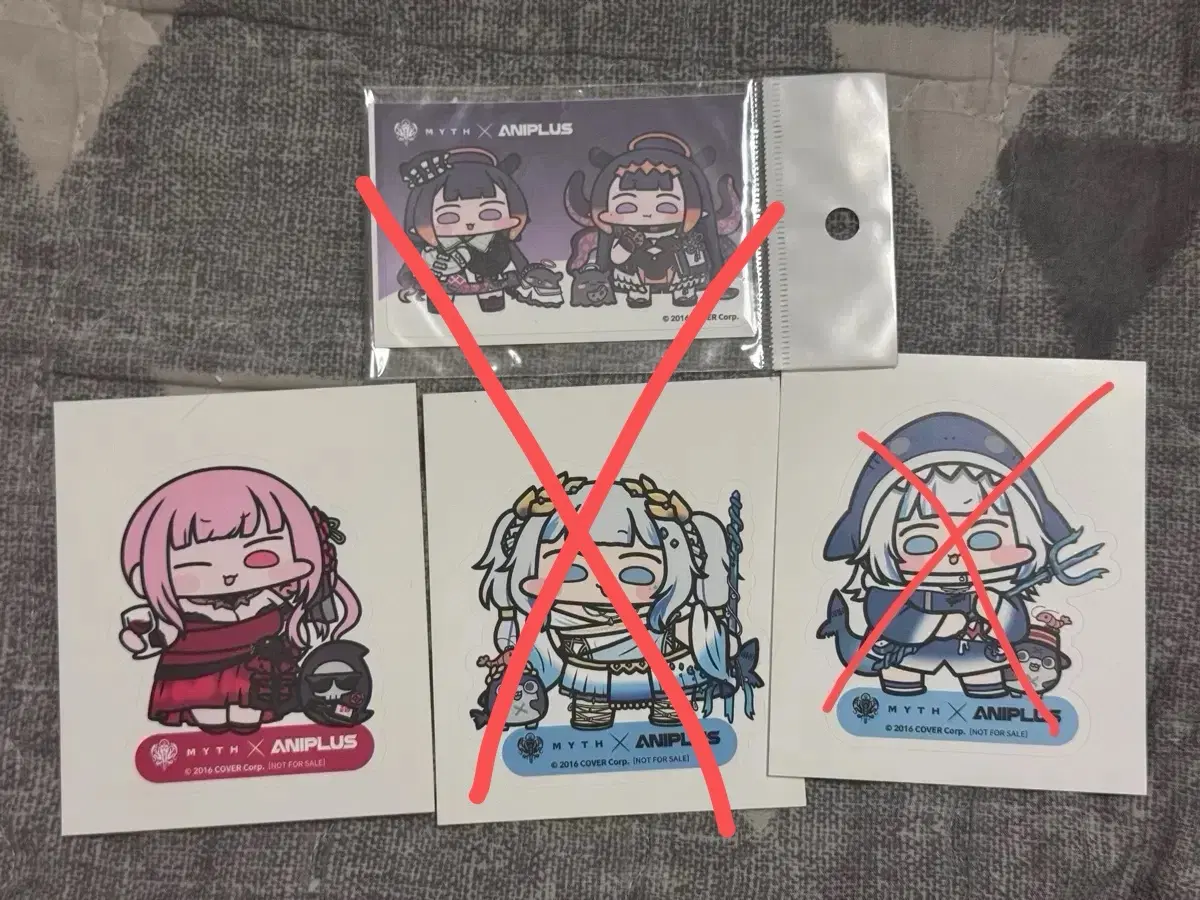 홀로라이브 가우르 구라, 모리 칼리오페, 니노마에 이나니스 스티커 판매합니당