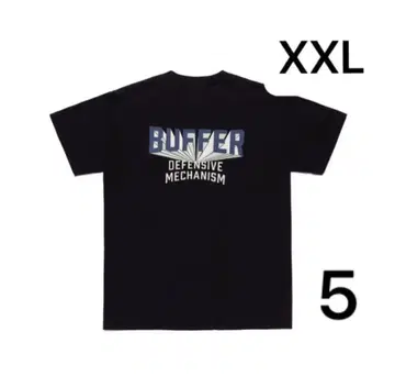 새상품 Buffer Gravity T셔츠 버퍼 BLACK 5 XXL