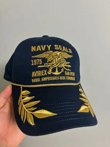 AVIREX NAVY SEALS 캡 네이비