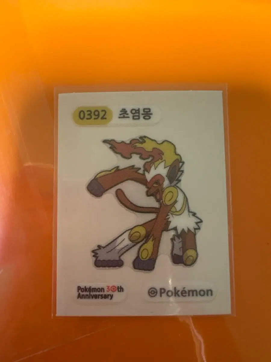 포켓몬 30주년 띠부씰 초염몽