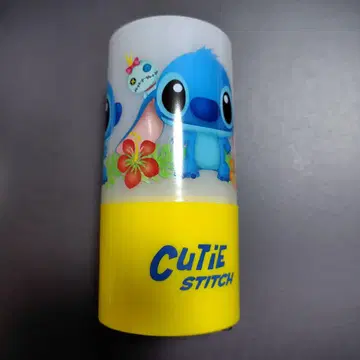 내용물 새상품급 스티치 CuTie STITCH 원통형 나이트라이트