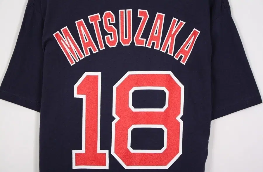 MLB 마제스틱 보스턴레드삭스 플레이어티셔츠 #18 마쓰자카 M