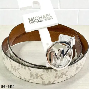 [새상품] MICHAEL KORS 여성용 리버서블 벨트 화이트