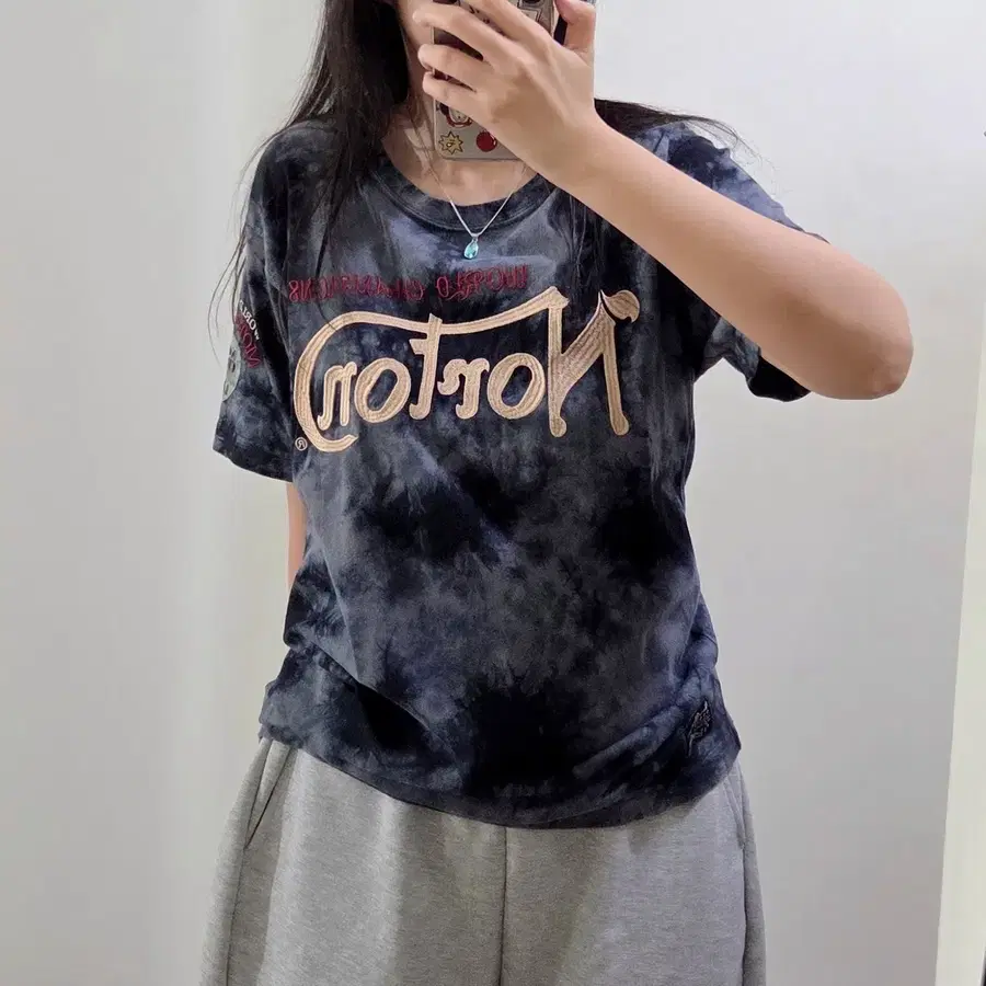 노턴 타이다이 반팔티 아메카지 펑크 빈티지 노튼
