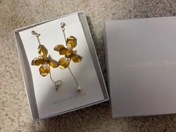ANNAN WEDDING 귀찌 ME14 꽃 골드