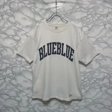 레어 BLUE BLUE x RUSSELL ATHLETIC 와펜 티셔츠