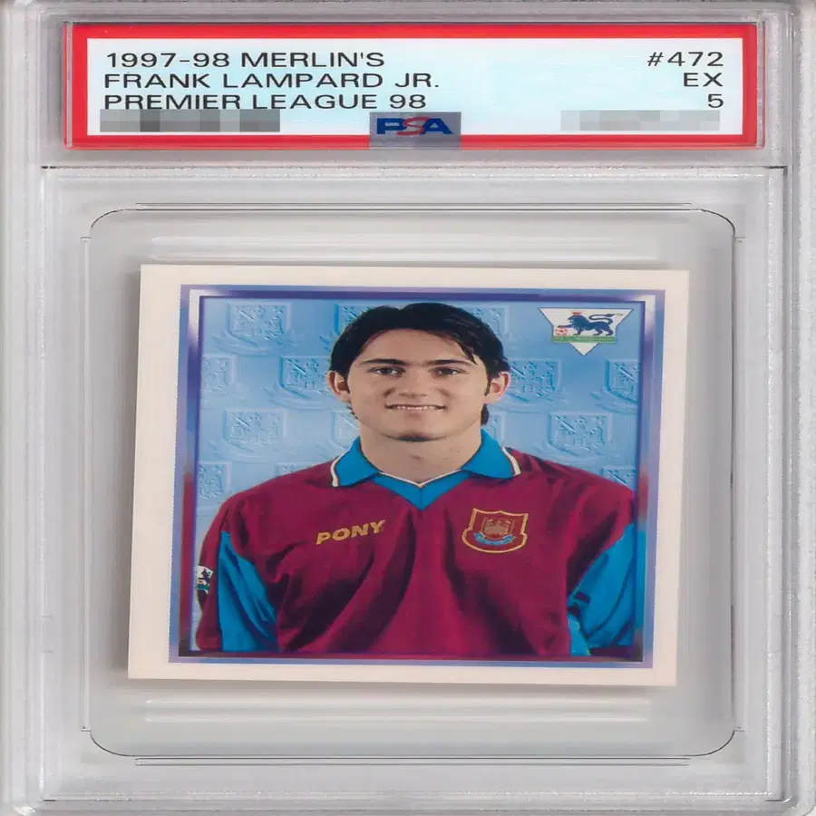 1997-98 탑스 멀린 프랭크 램파드 루키 스티커 PSA5