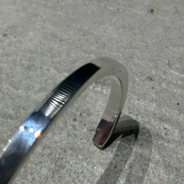 최고 빈티지 실버 925 심플 뱅글 팔찌