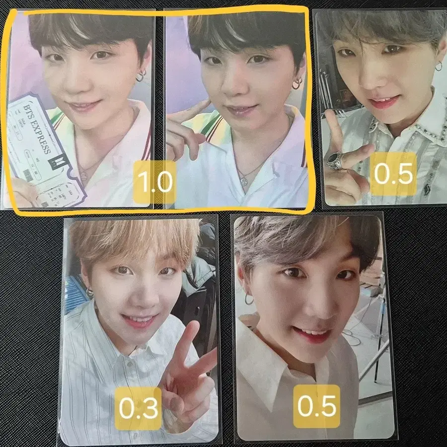 방탄소년단 슈가 윤기 포카 특전 소우주 럽셀 스픽콘 퍼투댄
