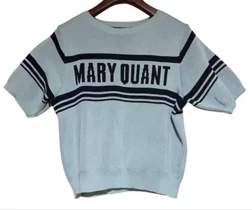 MARY QUANT 반팔 니트 민트