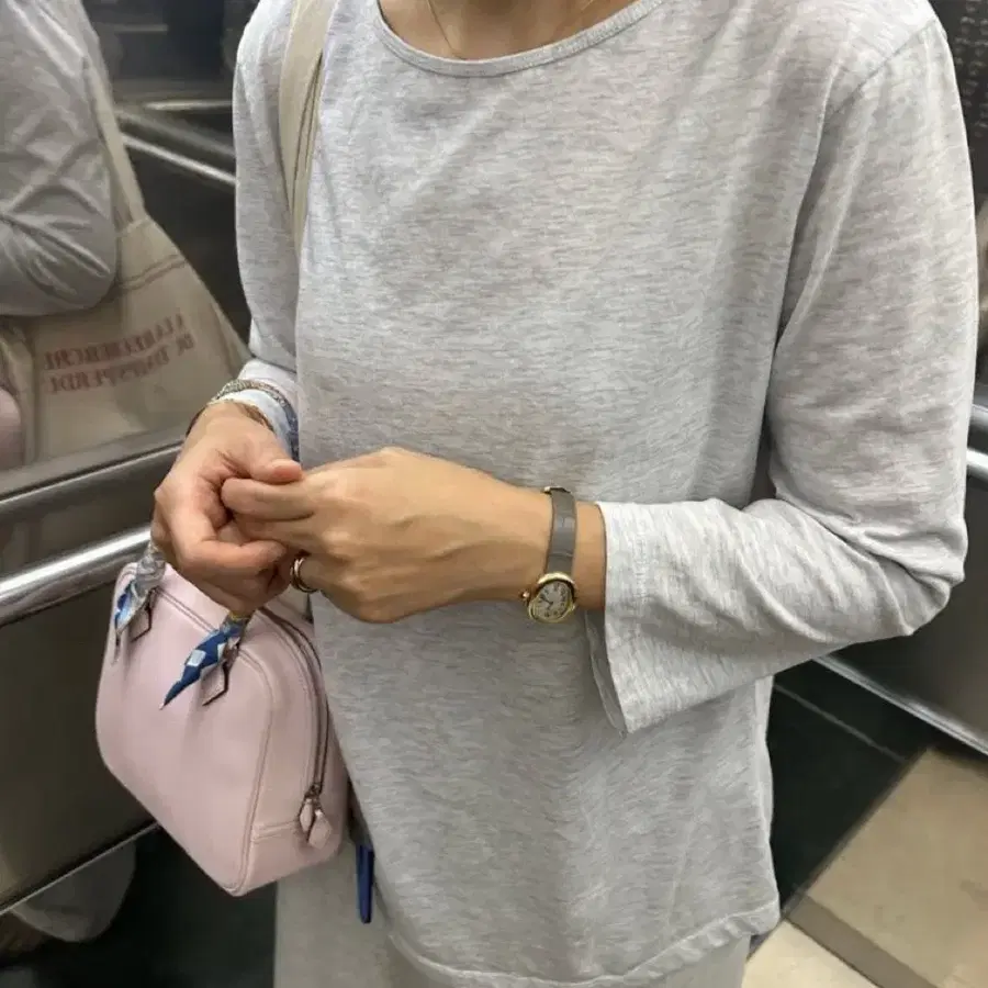 보트넥 7부 티셔츠