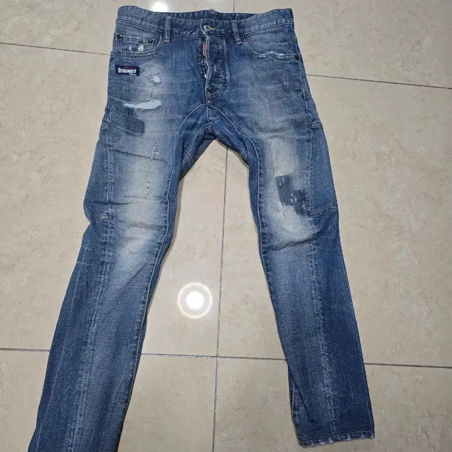 디스퀘어드 블루패치 바이커진
