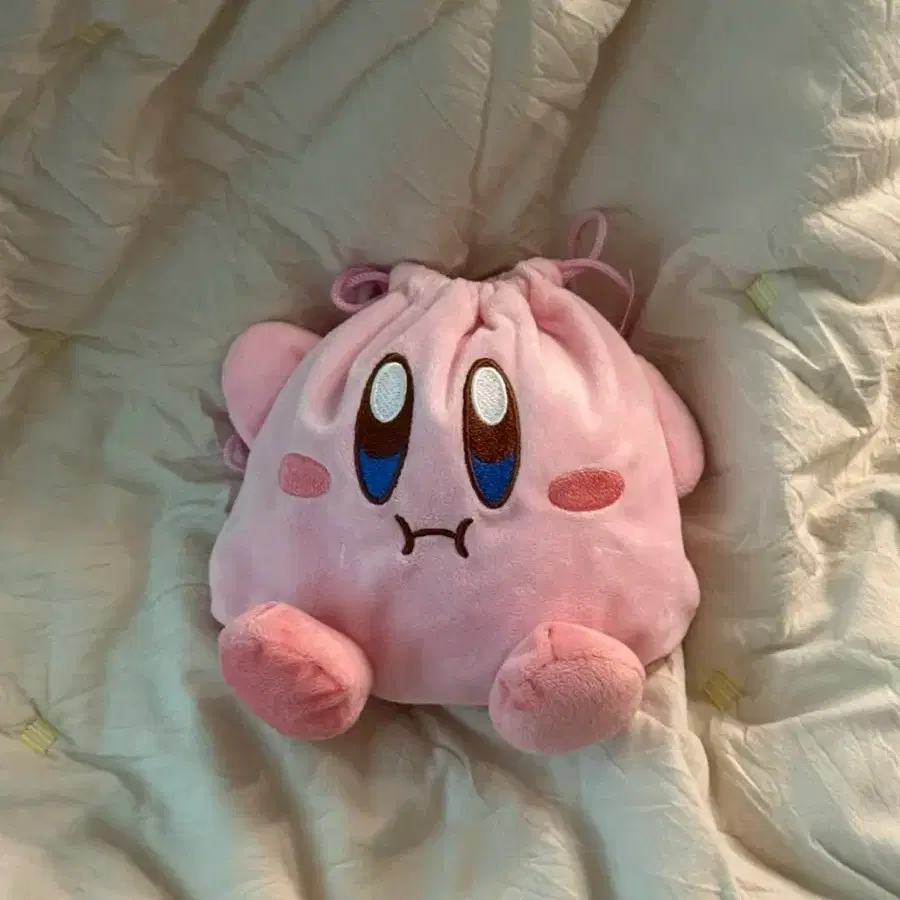 커비 복주머니 복조리 인형 파우치