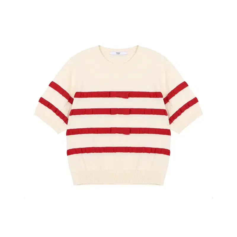[택있음] 쟈니헤잇재즈 RIBBON KNIT PULLOVER - RED