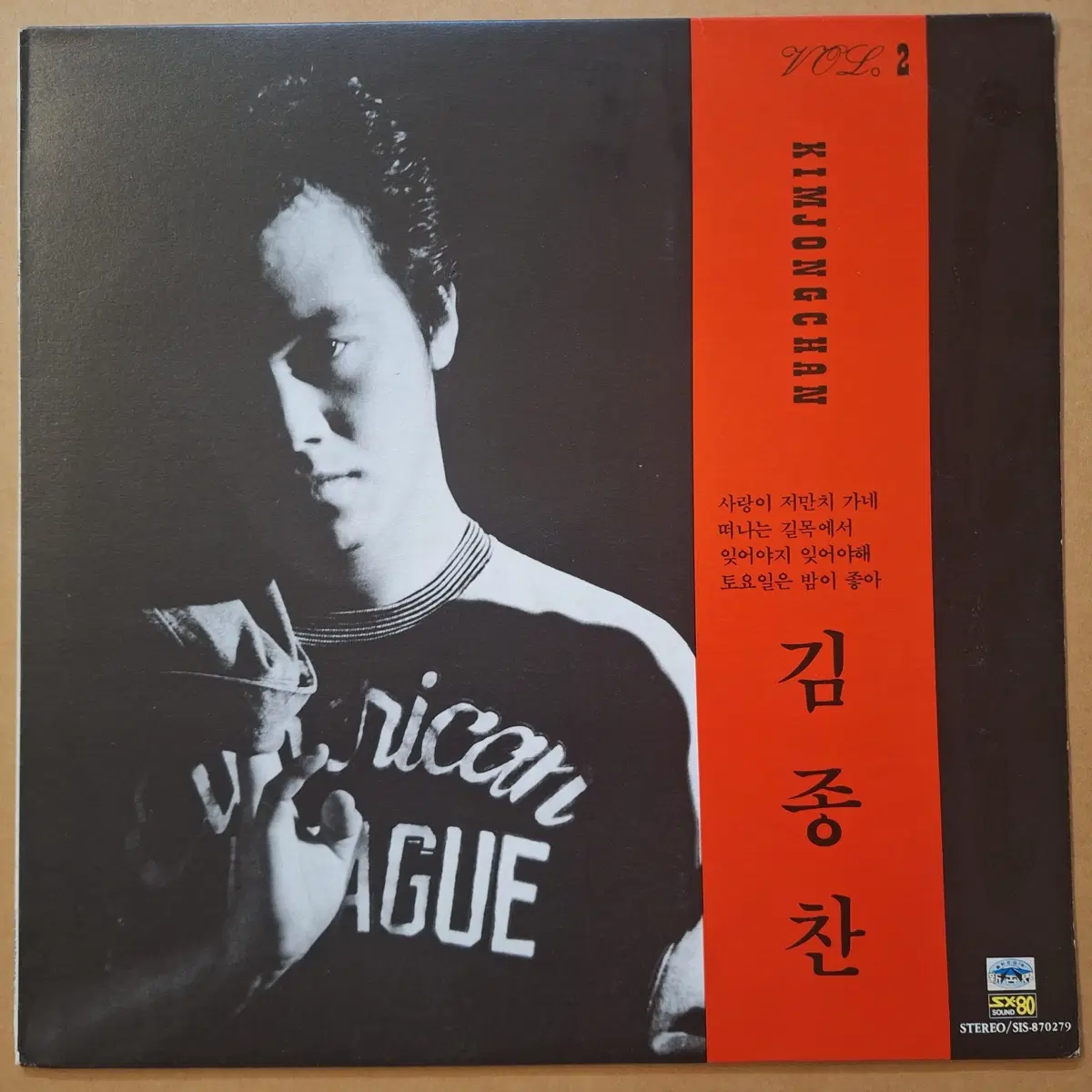 김종찬 Vol.2 사랑이 저만치 가네 LP