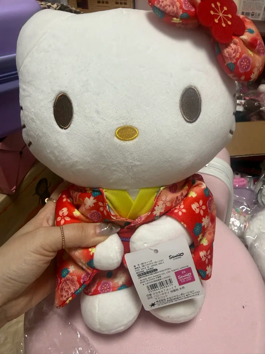 고전 헬로키티 기모노인형