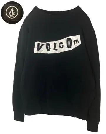 굿 디자인 구제 의류 VOLCOM 볼컴 빅 로고 블랙 맨투맨