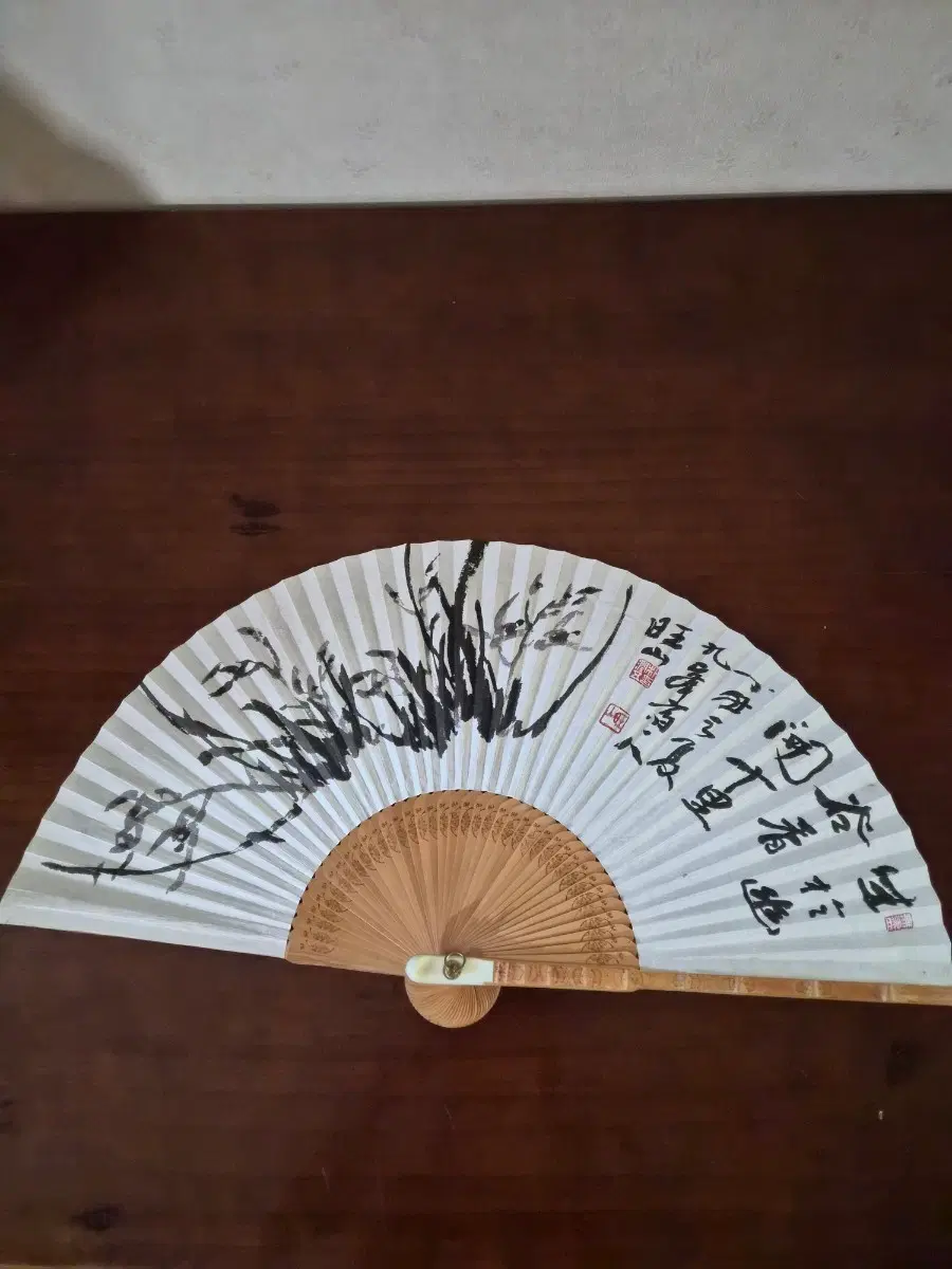순묵 문인화 합죽선