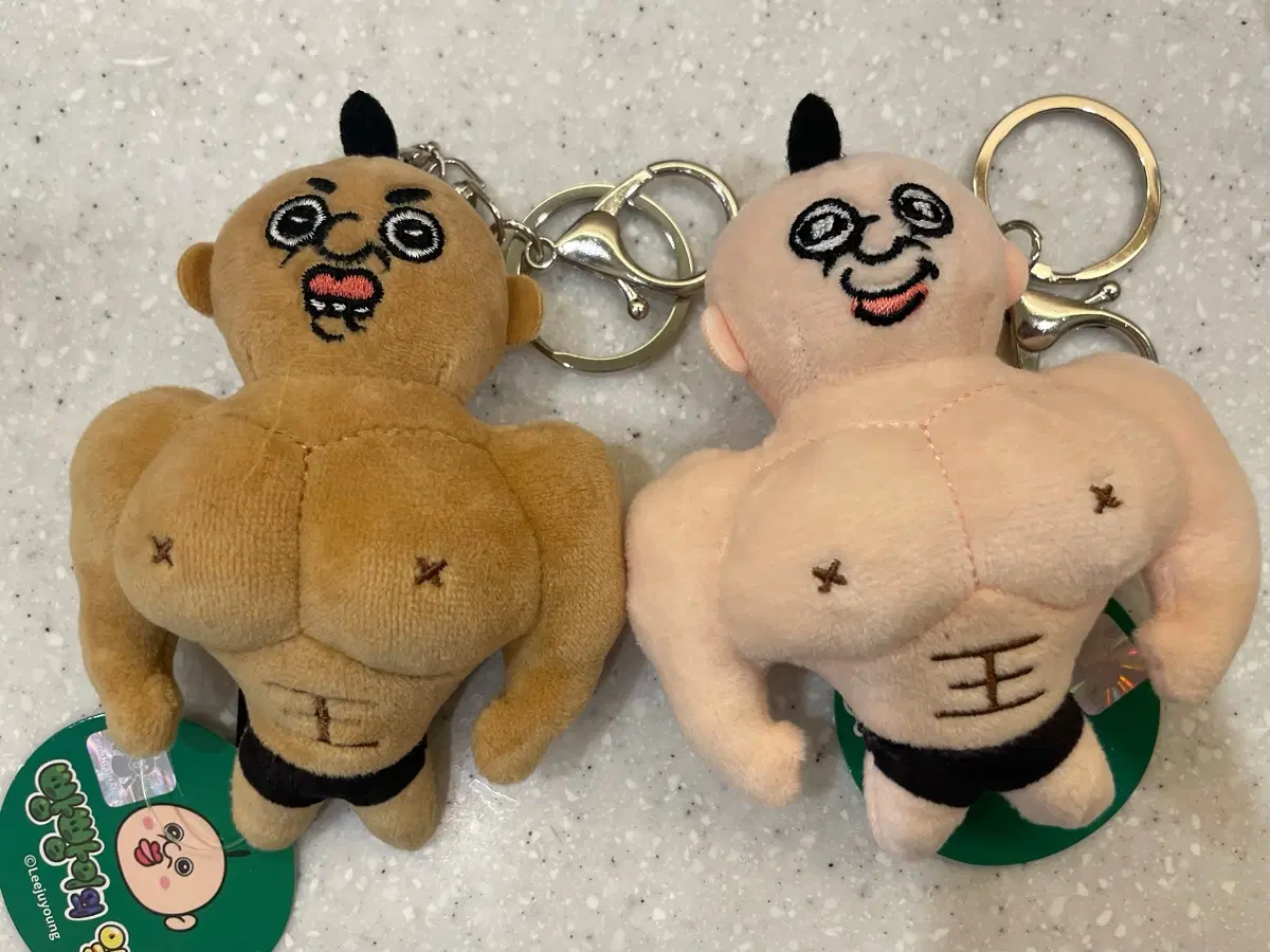 근육 빵빵이 미니 키링 세트 일괄