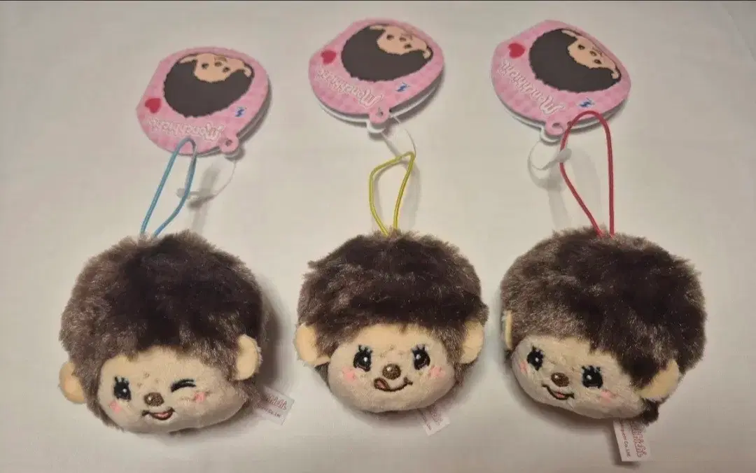 일본 직수입 몬치치 얼굴 인형 키링 판매(새상품)