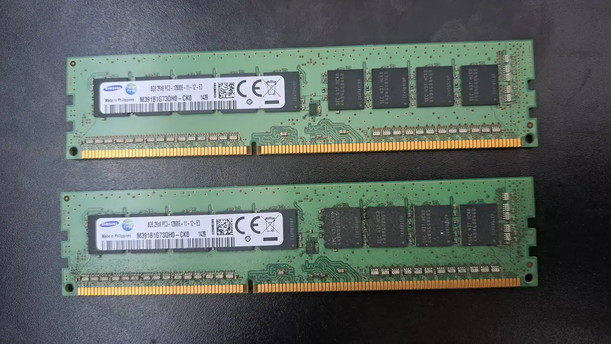 서버용 RAM PC3 12800E 8GB