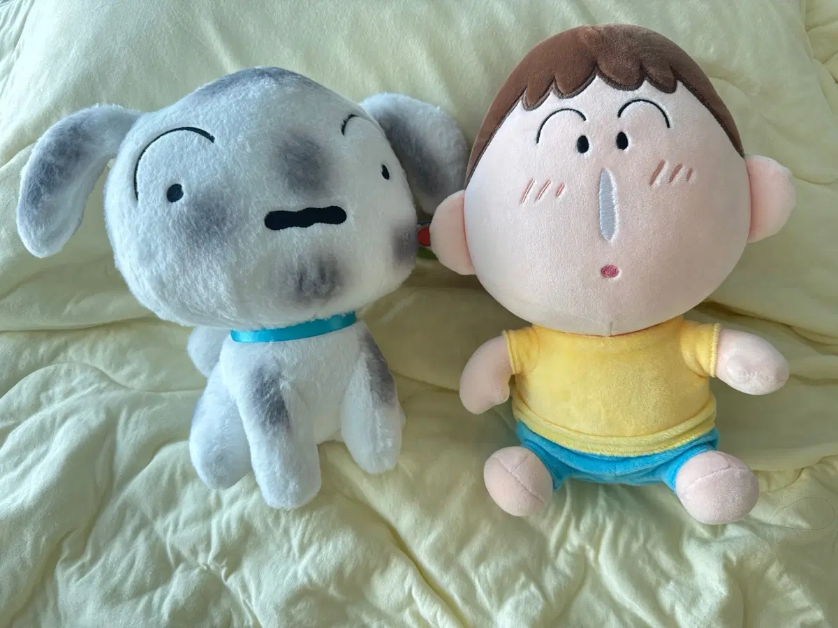 탄광 흰둥이 인형과 맹구 인형
