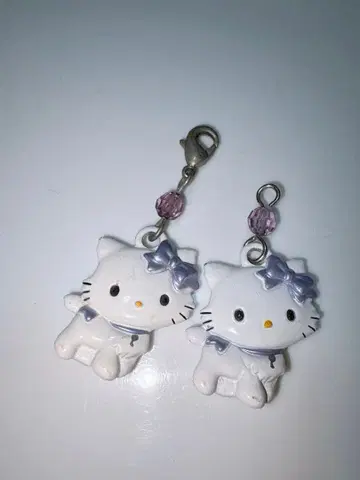 챠미키티 메탈 참 지퍼 홀더 산리오 헤이세이 레트로