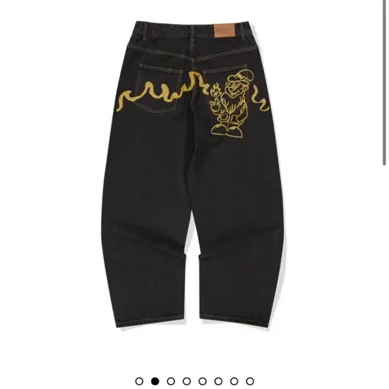 위캔더스 DWARF DENIM PANTS (BLACK) 흑청 데님 바지 와이드 남녀공용