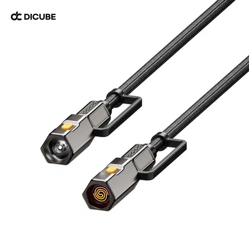 (새상품)다용도 멀티 디큐브 LED & 시가 라이터 케이블 PD 3.1 240W CtoC 초고속충전 1.2M