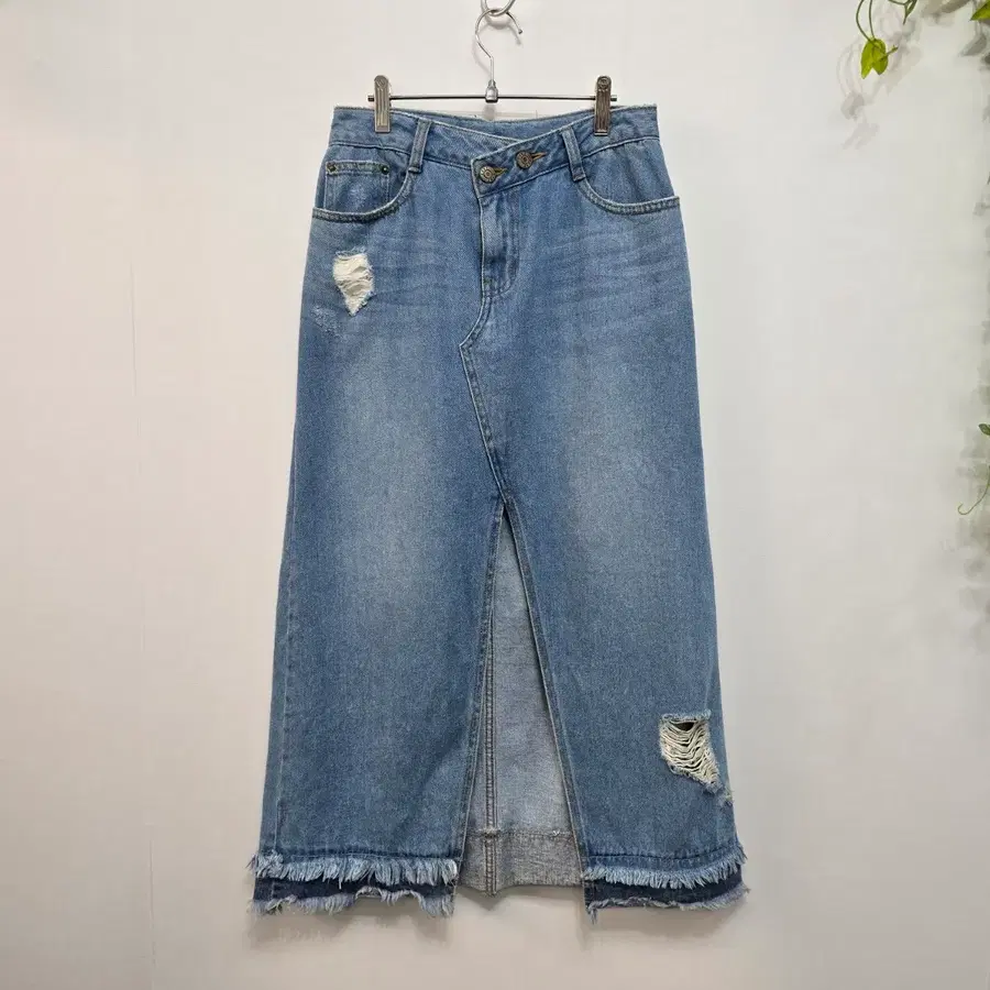 SJYP 데님 롱 스커트