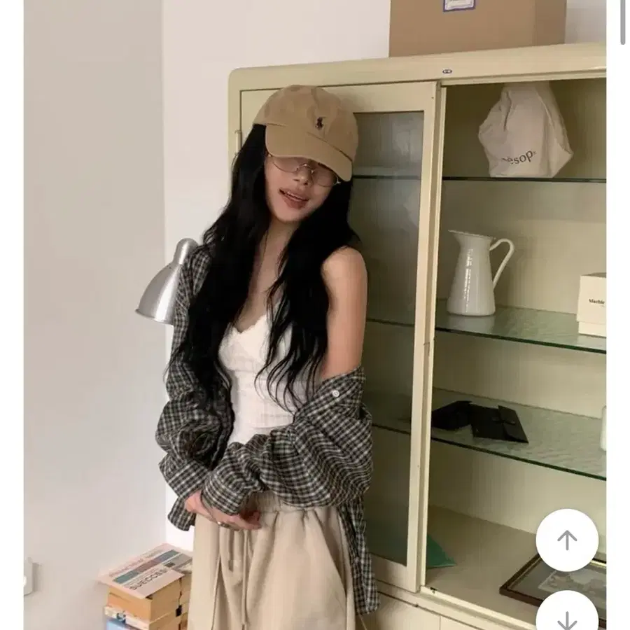 모디무드 나띠 잔체크셔츠(블랙)