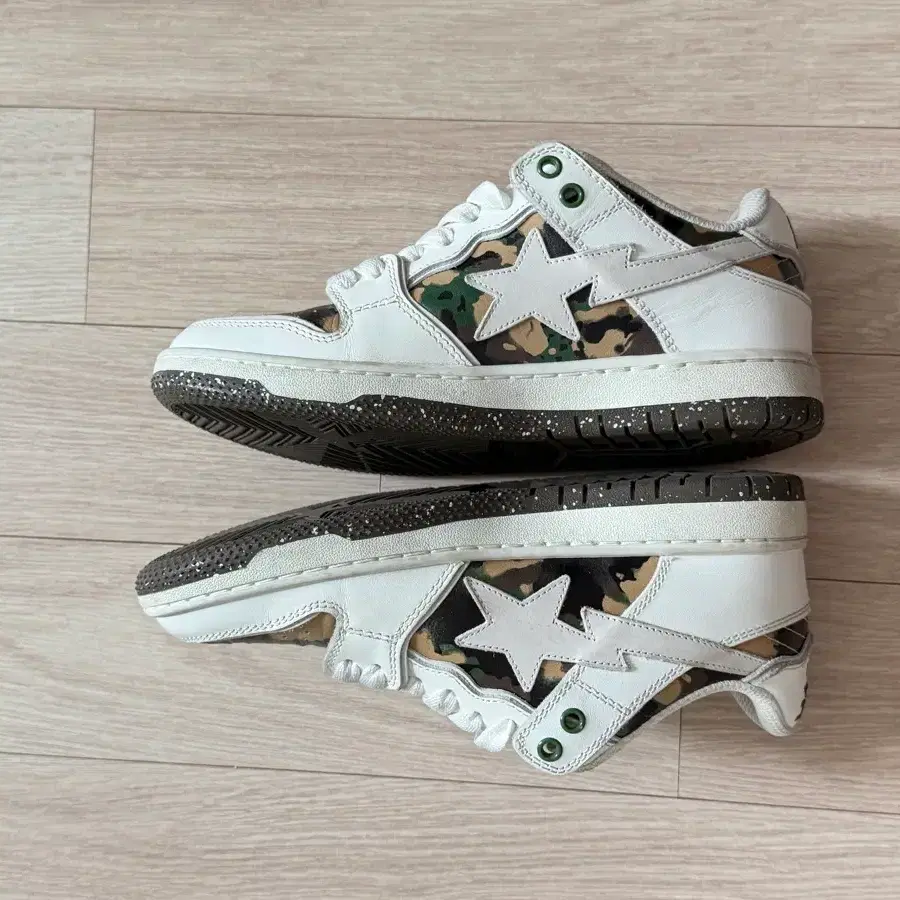 BAPE 베이프 스니커즈 운동화 스타 화이트 카모 240 SK8