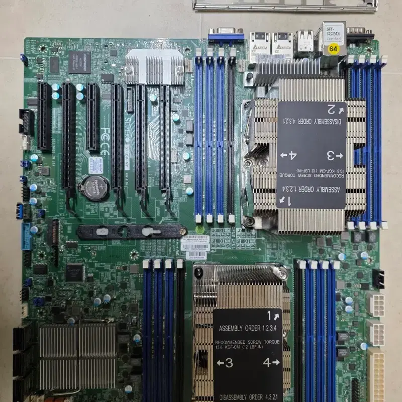Supermicro 슈마 X11DPi-NT 듀얼 소켓 LGA-3647(소켓 P) 1,2세대 지원 보드 팝니다