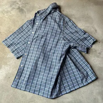 L.L.Bean 엘엘빈 시어서커 짧은 기장 체크 셔츠