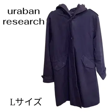 URBAN RESEARCH 후드 부착 코트 네이비 L 사이즈