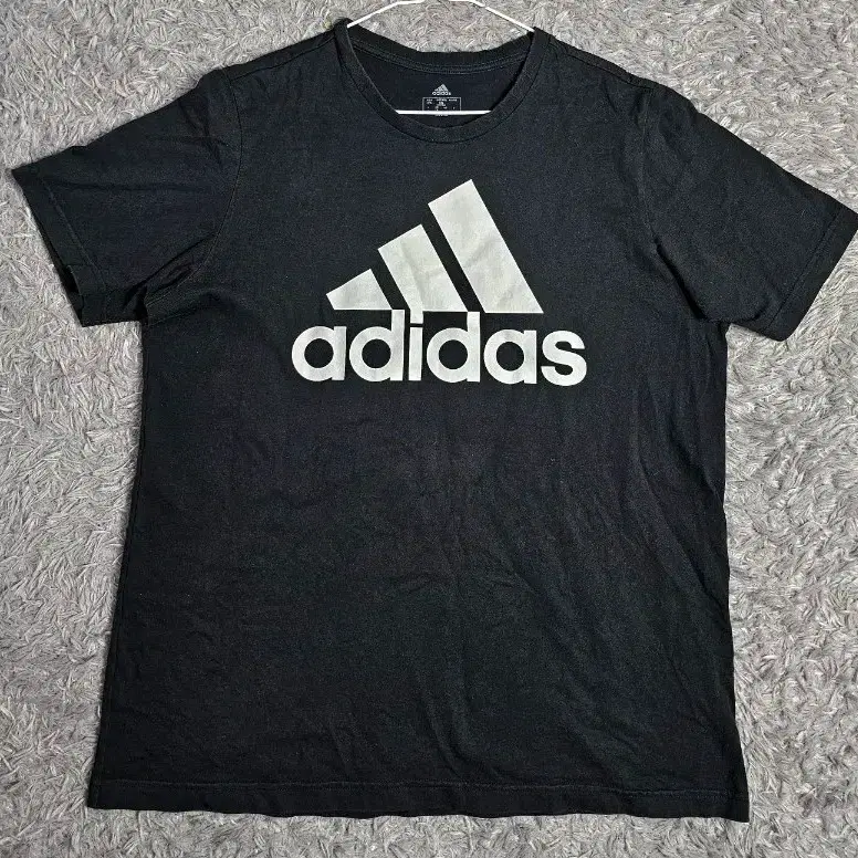 (G)아디다스 빅로고 반팔티 블랙 2XL