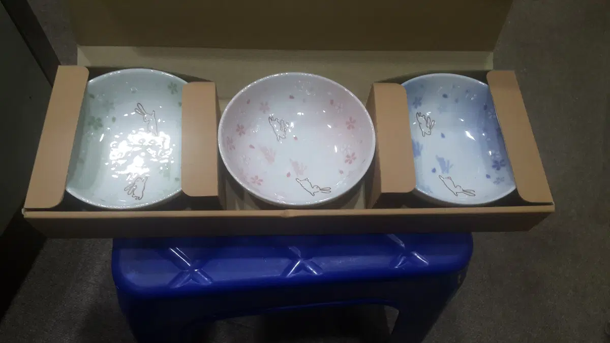 일본 공방 도자기 사발 3P 세트