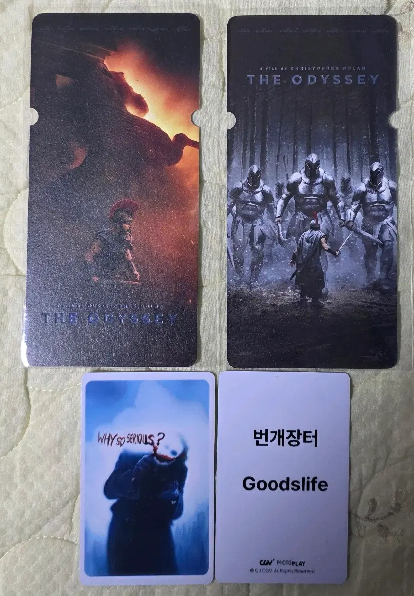 2개 세트) 오디세이 앵콜 스페셜티켓 스티 씨네큐 굿즈 특전