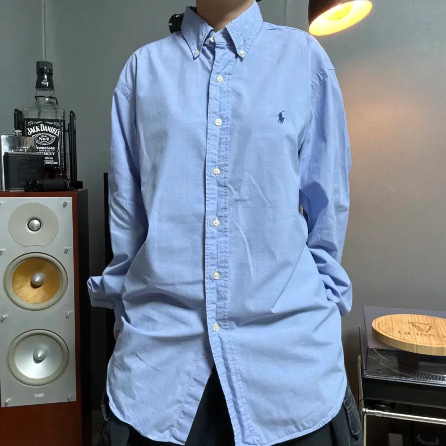 폴로랄프로렌 블루체크셔츠