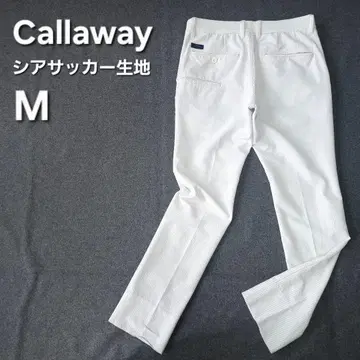 새상품급 캘러웨이 시어서커 골프 팬츠 스트라이프 패턴 M 속건성