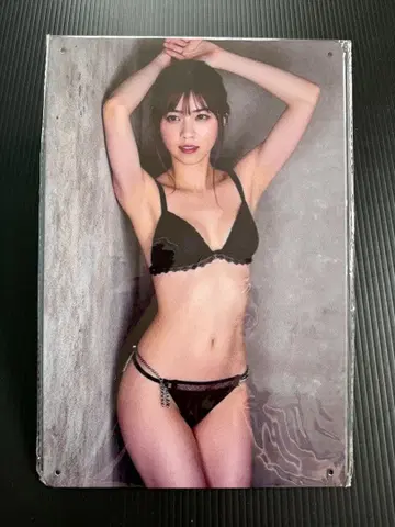니시노 나나세 메탈 플레이트 양철 간판 미녀 아이돌
