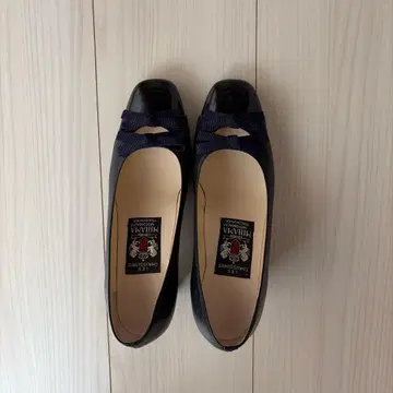 MIHAMA 미하마 리본 펌프스 블랙 22cm
