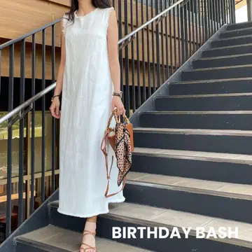 BIRTHDAY BASH 데님 롱 원피스