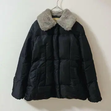 5130 Faneuil 숏 기장 다운 자켓 퍼 포함 블랙