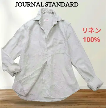 JOURNAL STANDARD 린넨 셔츠 베이지 천연색 린넨 100%