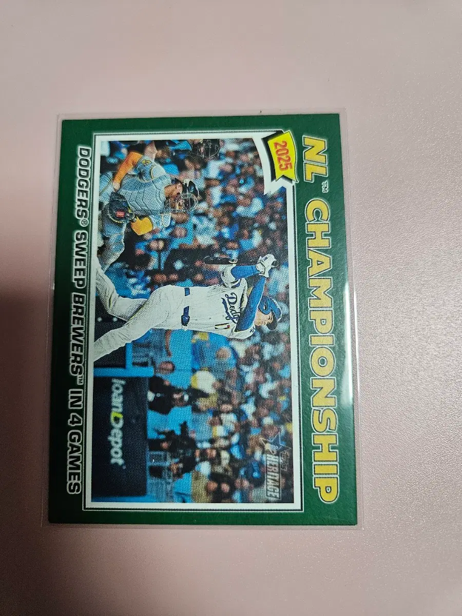 오타니 2026 Topps Heritage NL 챔피언 Green