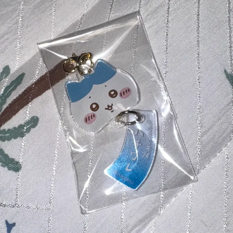 먼작귀 하치와레 풍등 풍경 키링