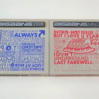 빅뱅(BIGBANG) 미니 1집 ALWAYS + 미니 2집 HOT ISSUE CD 일괄 | CD