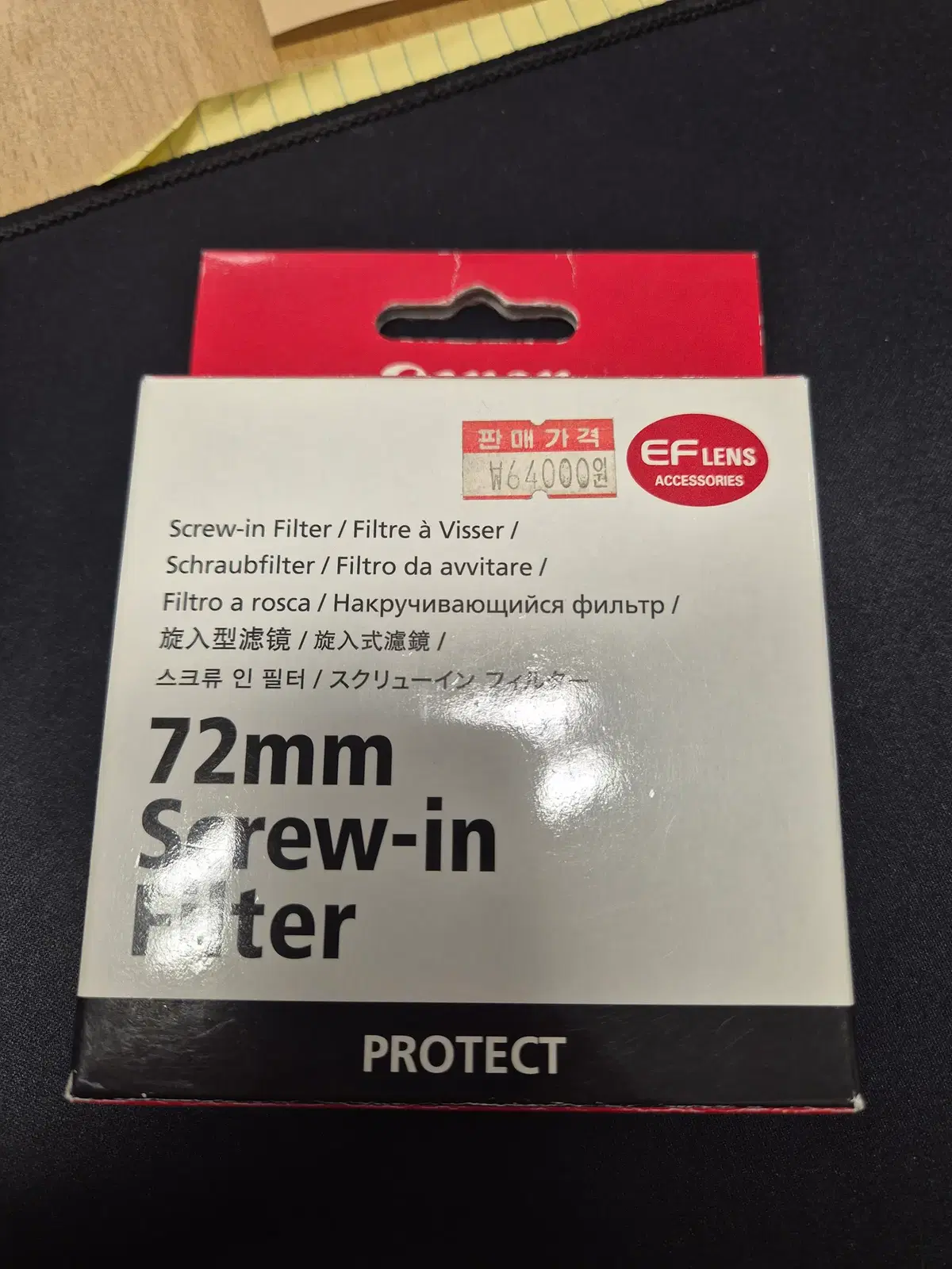 캐논 정품 PROTECT 필터(72mm) 새상품